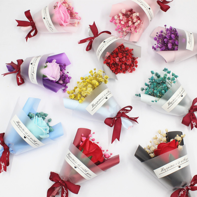 Baby Breath Dried - Un mazzo di mini bouquet di