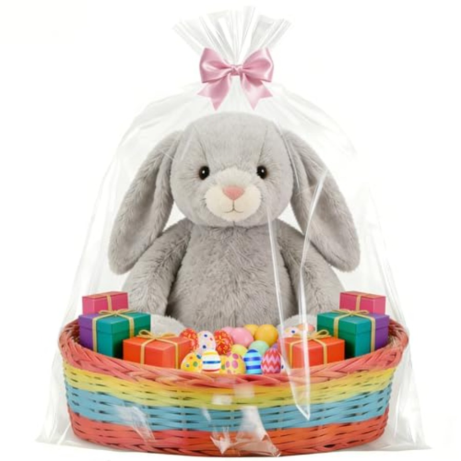 Cellophane Wrap Clear - Confezione da 6 Sacchetti in Cellophane