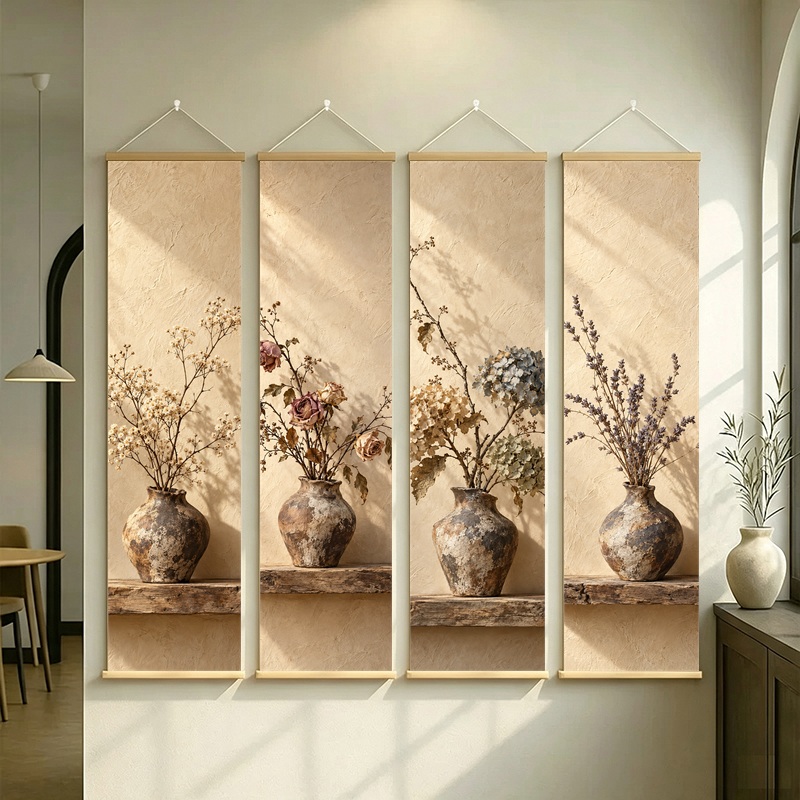 Baby Breath Dried - Decorazione da parete con fiori secchi