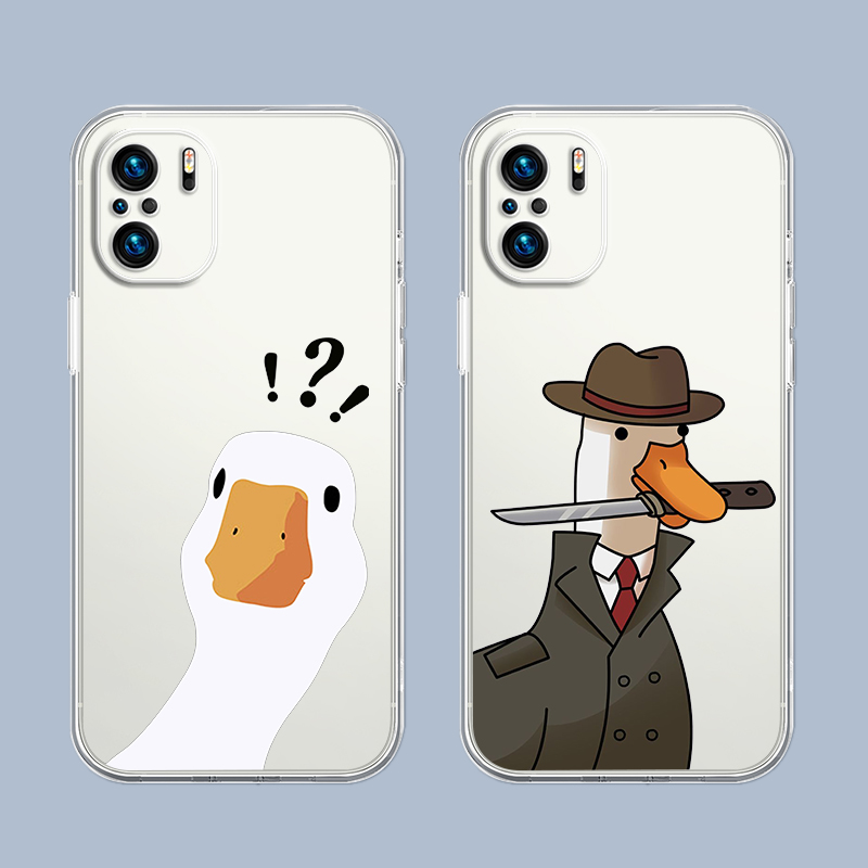 Cellophane Wrap Clear - Cover per Telefono Cartoon Doubt Duck